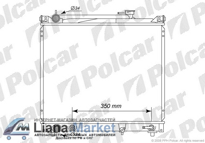 ФОТО Polcar 7404083 SUZUKI VITARA 96- РАДИАТОР, 7404083