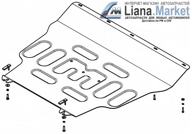 ФОТО Motodor 74201 Защита картера и КПП Geely Coolray (SX11)