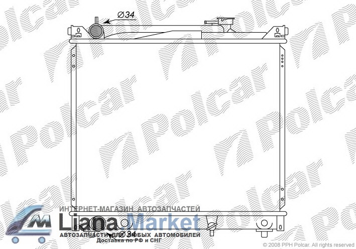 ФОТО Polcar 7424083 SUZUKI GRAND VITARA 98- РАДИАТОР ОСНОВНО