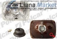 ФОТО Polcar 990009E УНИВЕРСАЛЬНАЯ ФАРА 142Х200 H4 С ГАБАРИТО