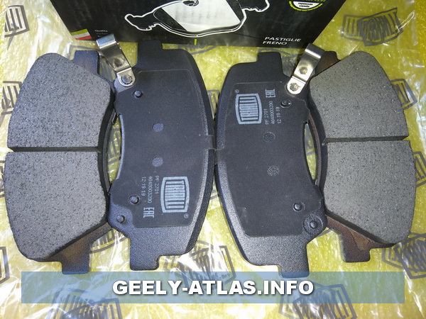 ФОТО Trialli PF2701 Колодки тормозные передние Geely Atlas 2