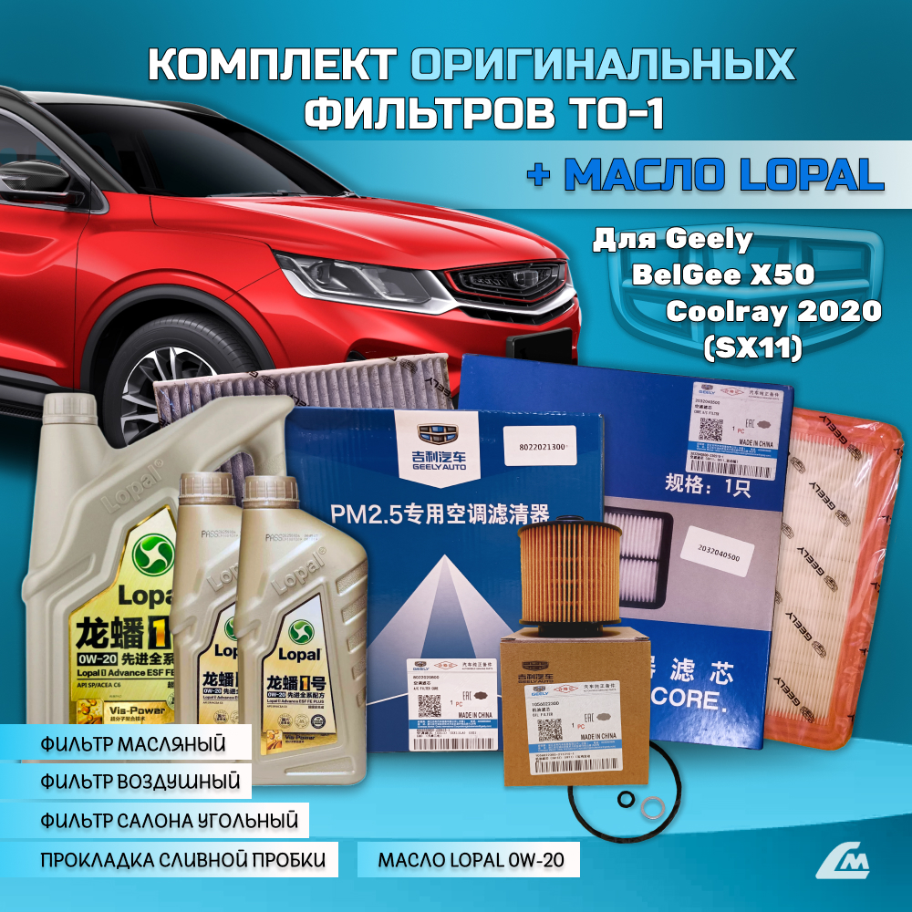 ФОТО Liana.Market GCR15TO1LOPAL Комплект ТО-1 Geely Coolray 