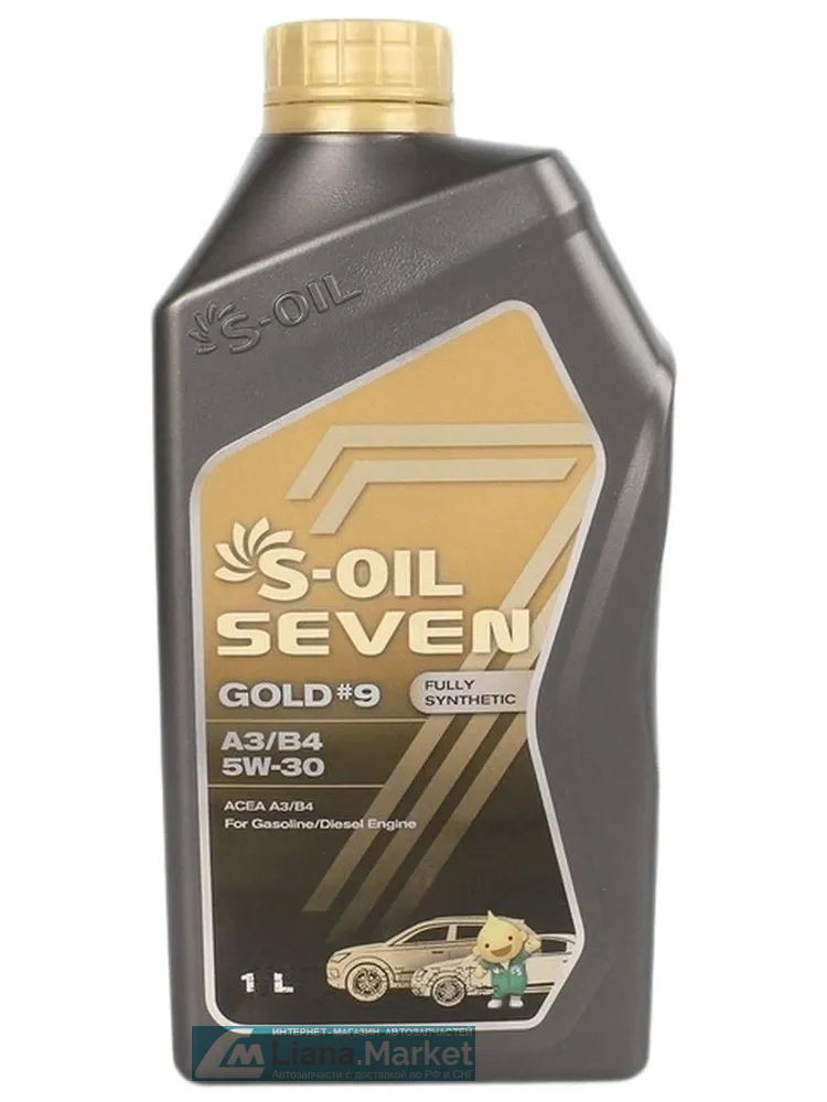 ФОТО S-OIL E107776 Масло моторное S-OIL 7 GOLD 9 A3/B4 5W-30